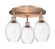 Ballston Three Light Semi-Flush Mount in Antique Copper (405|5163CACG4596CL)
