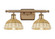 Ballston Two Light Bath Vanity in Brushed Brass (405|5162WBBNBD275NAT)