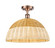 Ballston One Light Semi-Flush Mount in Antique Copper (405|5161CACNBD216NAT)