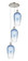 Ballston Three Light Pendant in Polished Nickel (405|113B3PPNG4847SB)