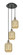 Ballston Three Light Pendant in Black Antique Brass (405|113B3PBABG4607ME)