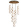Soji LED Chandelier in Black / Gold (86|E2516992BKGLD)