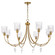 Meriam Eight Light Chandelier in Brushed Brass (19|693847) Meriam Eight Light Chandelier in Brushed Brass (19|693847)