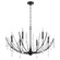 Eloise Six Light Chandelier in Matte Black (19|673659)
