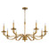 Chantelle Eight Light Chandelier in Brushed Brass (19|6240847)
