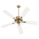 Ovation 52''Ceiling Fan in Aged Brass|Studio White (19|452503806)
