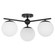Jasper Three Light Semi-Flush Mount in Matte Black (19|339359) Jasper Three Light Semi-Flush Mount in Matte Black (19|339359)