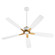 Ophelia 60''Ceiling Fan in Studio White|Brushed Brass (19|236050847)