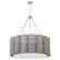 Boracay Six Light Chandelier in Brushed Grey Cane/Nickel (208|11937)
