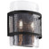 Two Light Wall Mount in Noir / Aged Brass (208|11116)