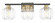 Oxley Three Light Vanity in Matte Black and Brass (106|IN40032BK)