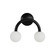 Santo Wall Sconce in Matte Black (443|WS171)