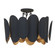 Vailen Seven Light Semi Flush Mount in Dark Matte Black (7|1417897)