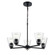 Strayhan Five Light Chandelier in Matte Black (59|64105MB)