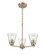 Strayhan Three Light Chandelier in Modern Gold (59|64103MG)