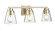 Strayhan Three Light Vanity in Modern Gold (59|64003MG)
