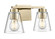 Strayhan Two Light Vanity in Modern Gold (59|64002MG)