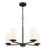 Verlana Five Light Chandelier in Matte Black (59|2715WGMB)