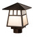 Stillwater One Light Post Mount in Craftsman Brown (57|92557)