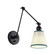 Equinox One Light Wall Sconce in Matte Black (62|2351A1WBLKGRN)