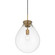 Drop One Light Pendant in Brushed Champagne Brass (62|208812PBCBCLR)