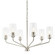 Celino Six Light Chandelier in Brushed Nickel (54|P400443009)