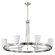 Royale Eight Light Chandelier in Brushed Nickel (72|608739)