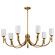 Solara Seven Light Chandelier in Natural Brass (72|608671)