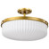 Solara Three Light Semi-Flush Mount in Natural Brass (72|608667)