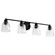 Grayson Four Light Vanity in Matte Black (72|608604)