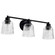 Grayson Three Light Vanity in Matte Black (72|608603)