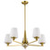 Lune Five Light Chandelier in Vintage Brass (72|608235)