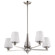 Lune Five Light Chandelier in Brushed Nickel (72|608225)