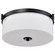 Liam Three Light Flush Mount in Matte Black (72|608217)