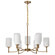 Liam Nine Light Chandelier in Burnished Brass (72|608209)