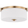 Liam Three Light Flush Mount in Burnished Brass (72|608207)
