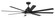 Rush 65'' Ceiling Fan, Wet Rated no Wifi 65'' Ceiling Fan in Flat Black (46|RSH65FB8NWF)