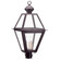 Boston Three Light Post Mount in Dark Brass (196|1073DBLT3FST)