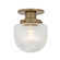 Jar One Light Flush Mount in Patina Brass (67|C1606PBR)