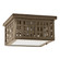 Weave Two Light Flush Mount in Dark Antique Brass (196|4404WDABMED2FST)