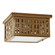 Weave Two Light Flush Mount in Antique Brass (196|4404WABMED2FST)