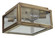 Lexington Two Light Flush Mount in Antique Brass (196|17244ABMED2CSG)