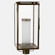 Downtown One Light Post Mount in Dark Antique Brass (196|11653DABFCYLFST)