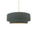 Radiance Collection One Light Pendant in Matte Black (102|CER6540PWGNMBLKBEIGTWST)