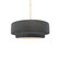 Radiance Collection One Light Pendant in Matte Black (102|CER6540GRYMBLKBEIGTWST)