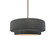 Radiance Collection One Light Pendant in Brushed Brass (102|CER6540GRYBRSSRIGID)