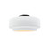Radiance Collection One Light Semi-Flush Mount in Matte Black (102|CER6360WHTMBLK)