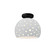 Radiance Collection One Light Semi-Flush Mount in Matte Black (102|CER6359WHTMBLK)
