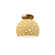 Radiance Collection One Light Semi-Flush Mount in Brushed Brass (102|CER6357MYLWBRSS)