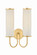 Elaine Two Light Wall Sconce in Aged Brass (70|AH5017AGB)